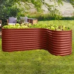Vitavia, Erweiterung "Curve" f&uuml;r Hochbeet "Terra 858", rubin rot, 80 x 86 cm