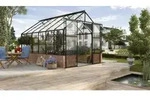 Vitavia, Gew&auml;chshaus "Cassandra 9900", schwarz, ohne Sockelmauer, 3 mm ESG, 9,9 m2