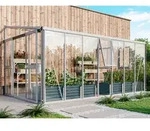 Vitavia, Anlehn-Gew&auml;chshaus "Helena 11900", aluminium, 3 mm ESG, 10 mm HKP, 11,9 m2