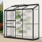 Vitavia, Anlehn-Gew&auml;chshaus "Styx 1300", schwarz, 4 mm HKP, 1,3 m2