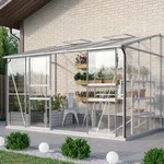 Vitavia, Anlehn-Gew&auml;chshaus "Osiris 6500", aluminium eloxiert, 3 mm ESG, 6 mm HKP,