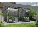 Vitavia, Anlehn-Gew&auml;chshaus "Osiris 6500", schwarz, 3 mm ESG, 6 mm HKP, 6,5 m2