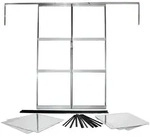 Vitavia, Doppelschiebet&uuml;r f&uuml;r Gew&auml;chsh&auml;user "Sirius" und "Sirona", aluminium