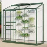 Vitavia, Anlehn-Gew&auml;chshaus "Styx 1300", smaragd, 3 mm ESG, 1,3 m2