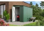 Globel Industries, Metall Anlehn-Ger&auml;tehaus, Fahrradgarage "Lean-To 58", jade, 3,75