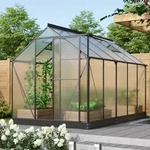 Vitavia, Gew&auml;chshaus "Triton 6200" inkl. Stahlfundament, schwarz, 4 mm HKP, 6,2 m2