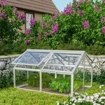 Vitavia, Hochbeet "Gamma", aluminium blank, 3 mm ESG, 124 x 89 x 71 cm (ohne