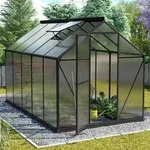 Vitavia, Gew&auml;chshaus "Triton 6200" inkl. Stahlfundament, schwarz, 6 mm HKP, 6,2 m2