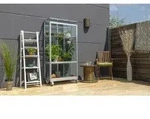 Vitavia, Balkon- und Anlehn-Gew&auml;chshaus "Stad", aluminium eloxiert, 3 mm ESG mit
