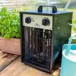 Vitavia, Elektroheizung "Carinae 3KW", eckig f&uuml;r Gew&auml;chsh&auml;user, schwarz, 25,5 x