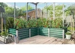 Vitavia, Hochbeet "Linus IN & OUT 401 M", seegras/ alu eloxiert, M
