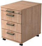 SIGNA AC30 SG - Rollcontainer Nussbaum Streifengriff Kunststoff