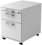 SIGNA AC20 CE - Rollcontainer Wei&szlig; Chromgriff Metall