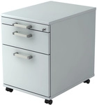 SIGNA AC20 CE - Rollcontainer Grau Chromgriff Metall