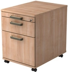 SIGNA AC20 SG - Rollcontainer Nussbaum Streifengriff Kunststoff