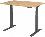 XDKB 12 G | Schreibtisch - 120 x 80 Eiche elektrisch h&ouml;henverstellbar