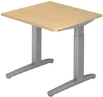 XTRA XB 8 SS | Schreibtisch - Ahorn 80 x 80 h&ouml;henverstellbar