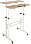 WORKSTATION I | 80x60 - Stehschreibtisch Wei&szlig; / Eiche