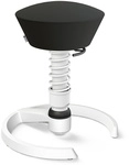 AERIS SWOPPER MIT GLEITER - Swopper Standard Kunstleder Schwarz Gestell Wei&szlig;