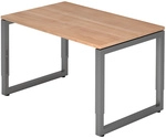 REGO 12 G | Schreibtisch - 120 x 80 Nussbaum h&ouml;henverstellbar