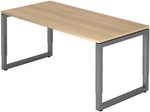 REGO 16 G | Schreibtisch - 160 x 80 h&ouml;henverstellbar Eiche/Graphit