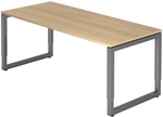 REGO 19 G | Schreibtisch - 180 x 80 h&ouml;henverstellbar Eiche/Graphit