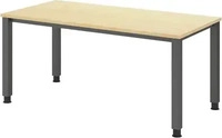 hjh OFFICE PRO QS16_3, hjh OFFICE PRO QUEO 16 S | Schreibtisch - Ahorn 160 x 80
