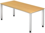 QUEO 19 S | Schreibtisch - Buche 180 x 80 h&ouml;henverstellbar