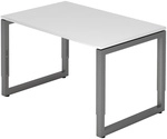 REGO 12 G | Schreibtisch - 120 x 80 h&ouml;henverstellbar Wei&szlig;/Graphit