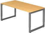 REGO 16 G | Schreibtisch - 160 x 80 h&ouml;henverstellbar Buche/Graphit