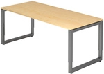 REGO 19 G | Schreibtisch - 180 x 80 h&ouml;henverstellbar Ahorn/Graphit
