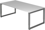 REGO 2E G | Schreibtisch - 200 x 100 h&ouml;henverstellbar Grau/Graphit