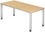 QUEO 19 S | Schreibtisch 180 x 80 h&ouml;henverstellbar Ahorn