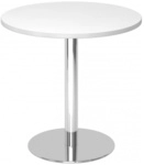 BISTRO F80R C - System Konferenztisch Wei&szlig; Chrom &Oslash; 80