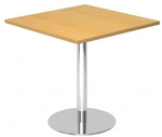 BISTRO F88Q C - System Konferenztisch Buche 80 x 80 Chrom