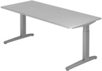 XTRA XB 19 SS | Schreibtisch - Grau 180 x 80 h&ouml;henverstellbar