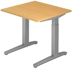 XTRA XB 8 SS | Schreibtisch - Buche 80 x 80 h&ouml;henverstellbar