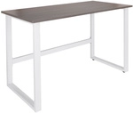 WORKSPACE LIGHT I | 120x60 - Schreibtisch Grau / Wei&szlig;
