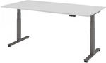 XDSM 2E G | Schreibtisch - Grau 200 x 100 elektrisch h&ouml;henverstellbar
