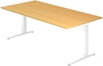 XTRA XB 2E WW | Schreibtisch - Buche 200 x 100 h&ouml;henverstellbar