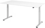 XMST 2E S | Schreibtisch - Wei&szlig; 200 x 100 elektrisch h&ouml;henverstellbar