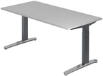 XTRA XB 16 GC | Schreibtisch - Grau 160 x 80 h&ouml;henverstellbar