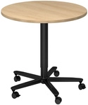 BISTRO 80R D - System Konferenztisch Schwarz Eiche &Oslash; 80