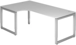 REGO 82 S | Schreibtisch - 200 x 120 Grau/Silber h&ouml;henverstellbar