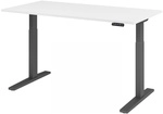 XMKA 16 G | Schreibtisch - Wei&szlig; 160 x 80 elektrisch h&ouml;henverstellbar