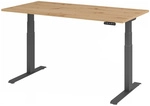 XDKB 16 G | 160x80 | Schreibtisch elektrisch h&ouml;henverstellbar - 160 x 80 Asteiche