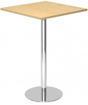 BISTRO H88Q C - System Konferenztisch Ahorn 80 x 80 Chrom