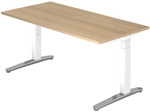 XTRA XB 16 WC | Schreibtisch - 160 x 80 Eiche h&ouml;henverstellbar