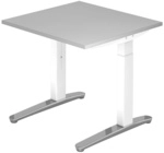 XTRA XB 8 WC | Schreibtisch - Grau 80 x 80 h&ouml;henverstellbar