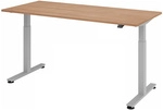 XMST 19 S | Schreibtisch - 180 x 80 Nussbaum elektrisch h&ouml;henverstellbar